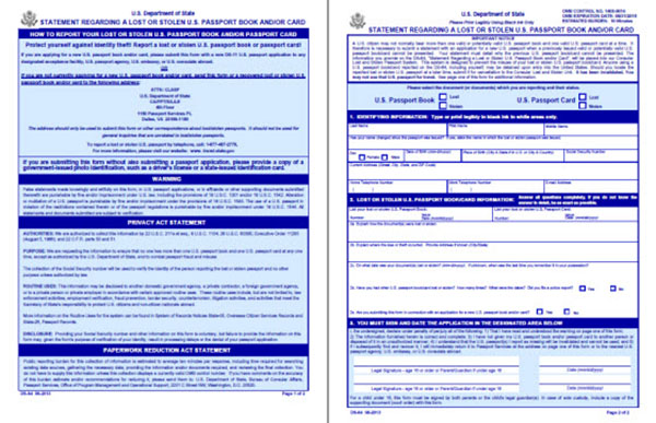 Essential information on us passport application form